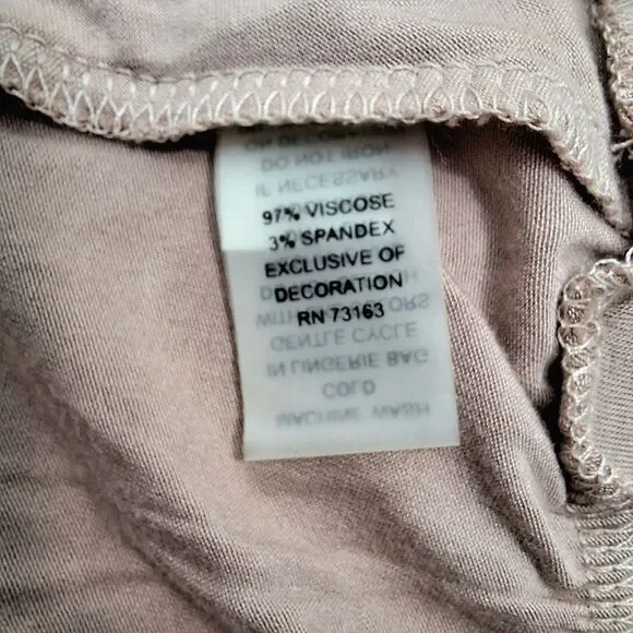 Cable & Gauge Pink Beaded Scoop Neck Tank Top Crystal Collar Sz M - Picture 10 of 14